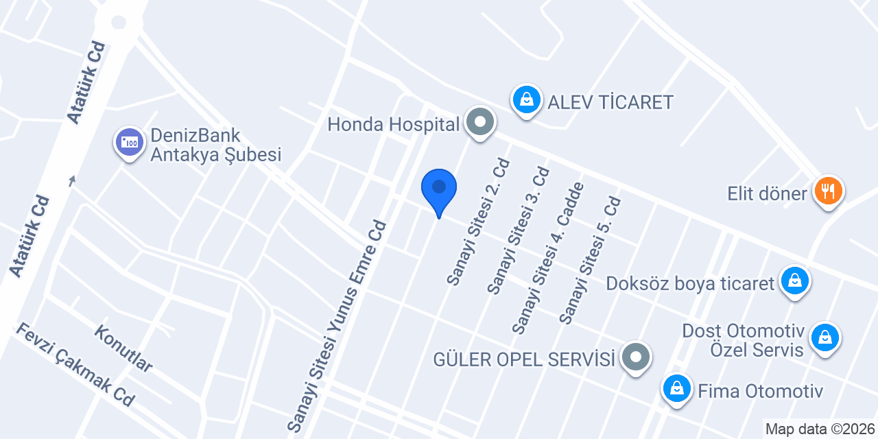 Türkoğlu Otomotiv konumu