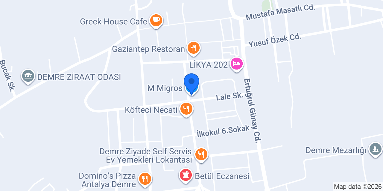 M Migros konumu