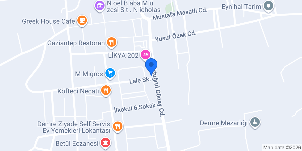 Beymelek Eczanesi konumu