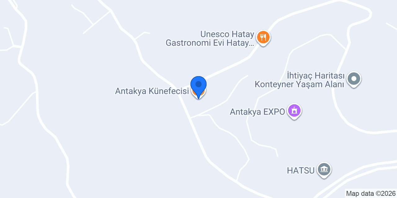 Antakya Künefecisi konumu