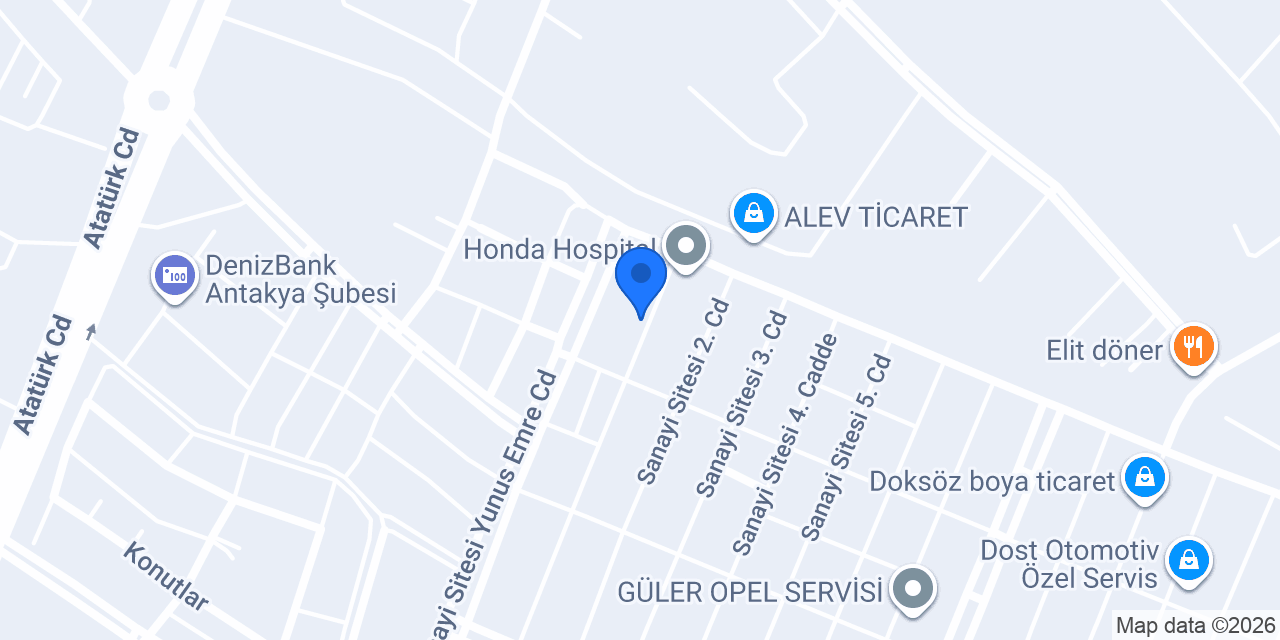 Özkan Oto konumu