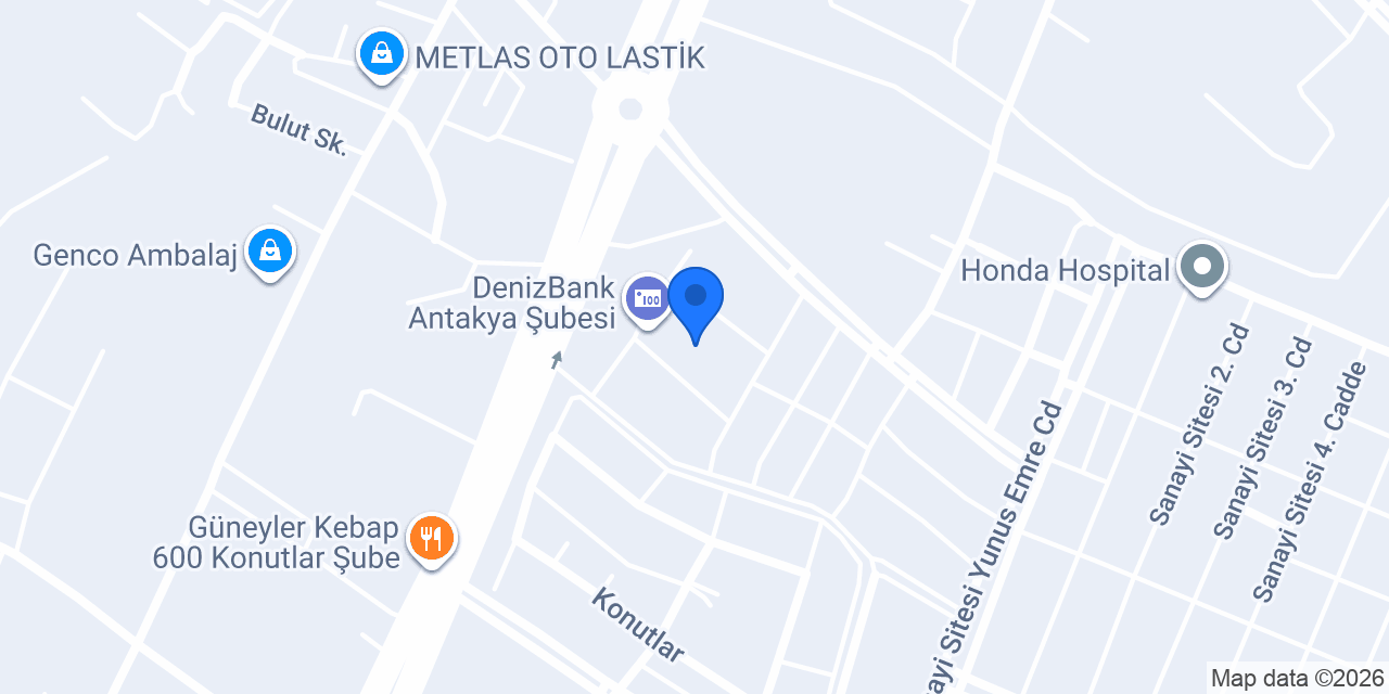 HATAY BIRLIK OTO TAMIR konumu