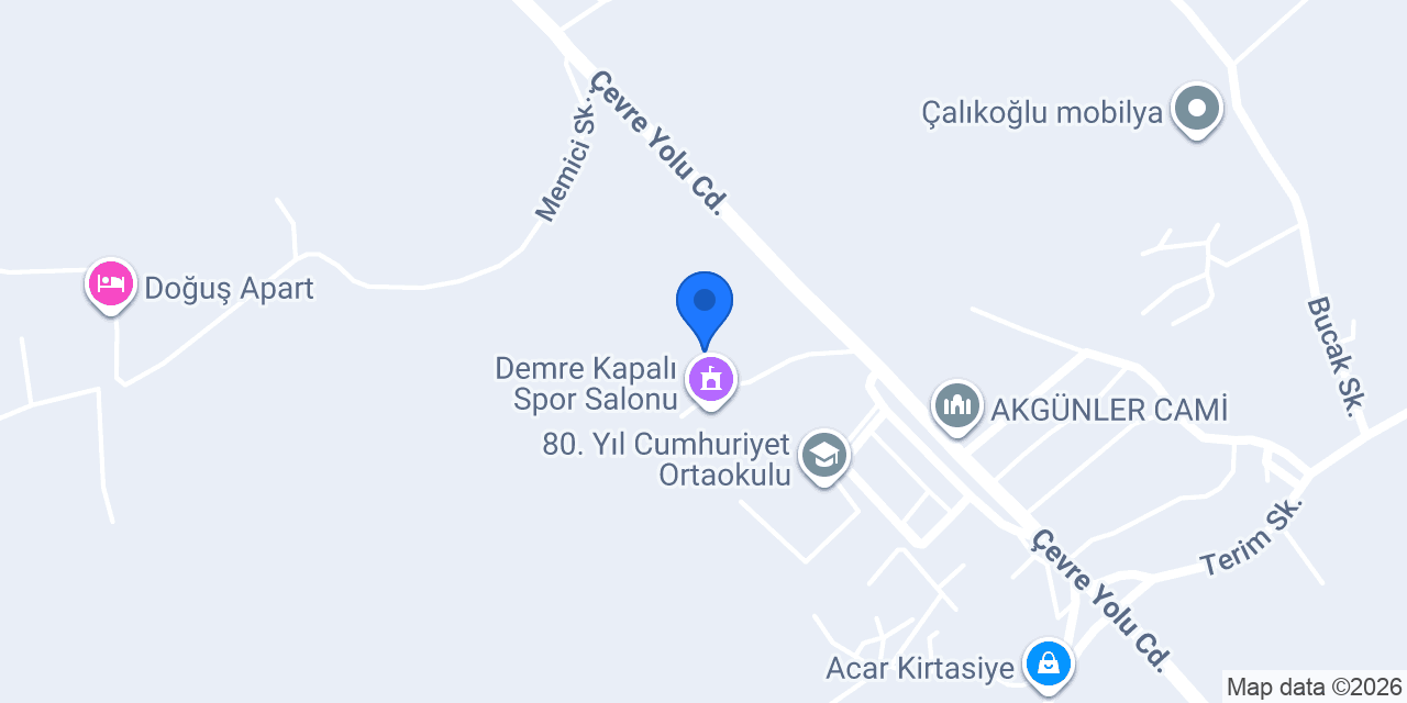 Demre Bil Koleji konumu