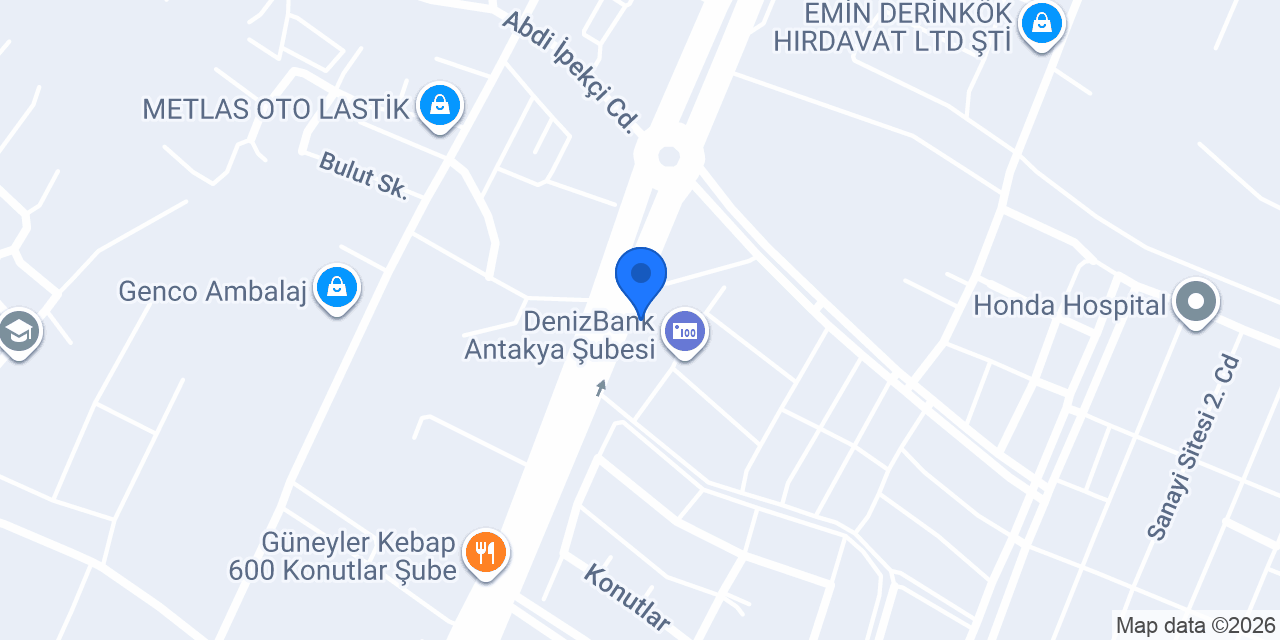 Anadolubank Antakya Şubesi konumu