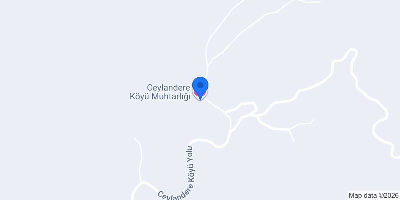Ceylandere Köyü Muhtarlığı konumu