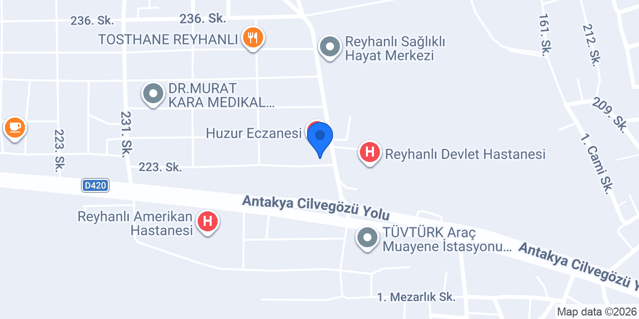 Şenol Optik konumu