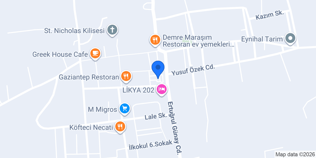 Demre Taksi konumu