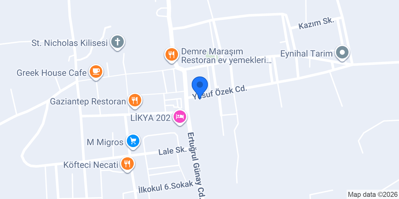 Özel Apart Demre konumu