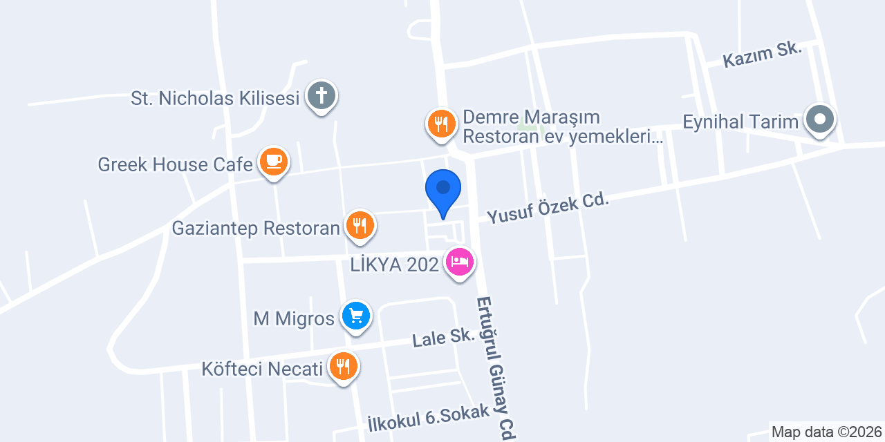 Sadıklı vinç konumu