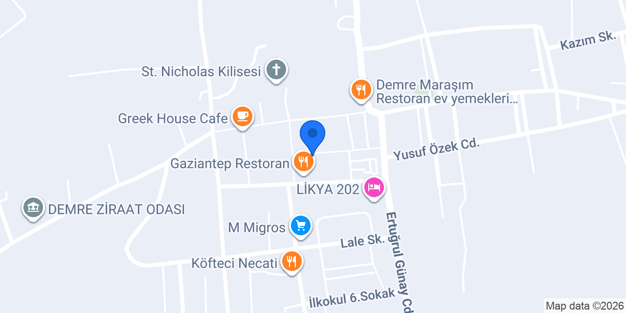 Myra Cafe konumu
