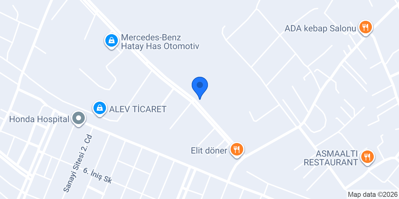 Süper teknik yedek parça konumu