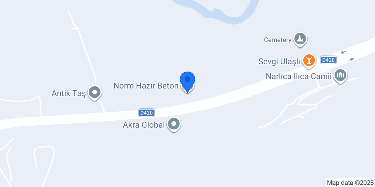 Norm Hazır Beton konumu