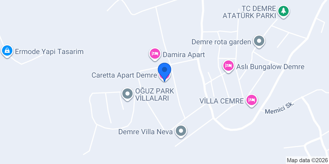 Caretta Apart Demre konumu