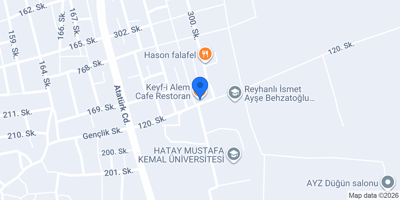 Keyf-i Alem Cafe Restoran konumu
