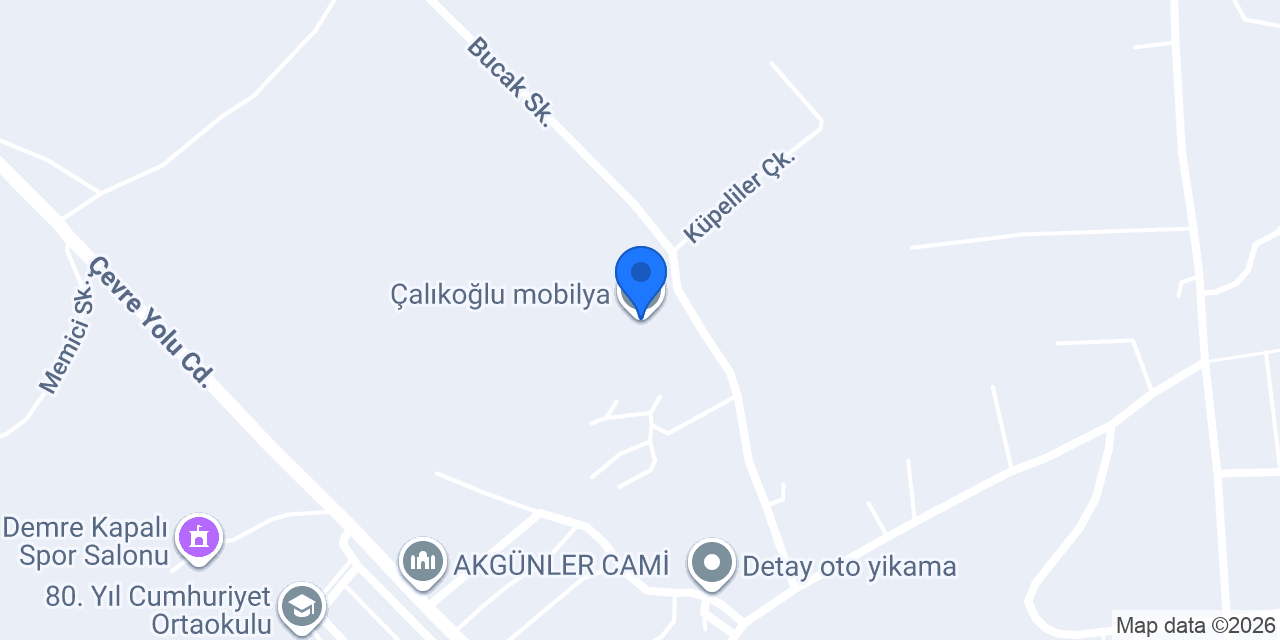 Çalıkoğlu mobilya konumu