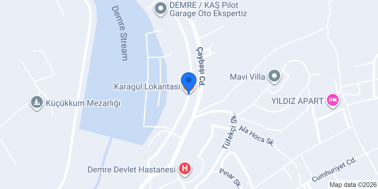 Karagül Lokantası konumu