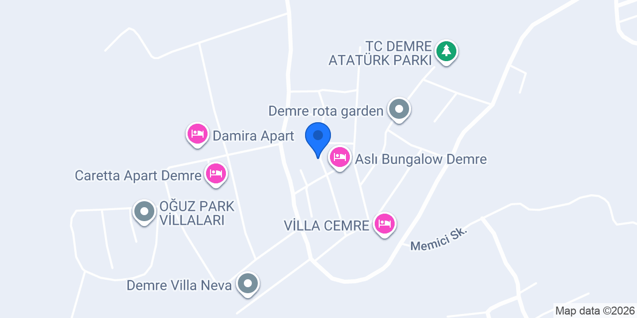 Villa Zena Demre konumu