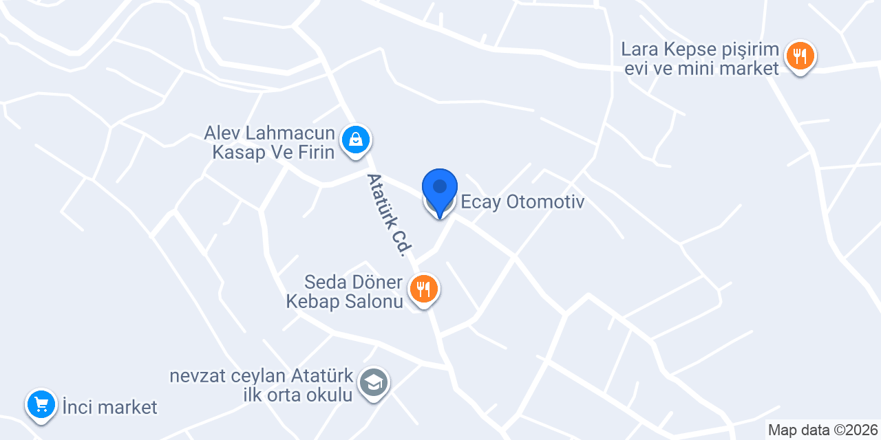 Ecay Otomotiv konumu