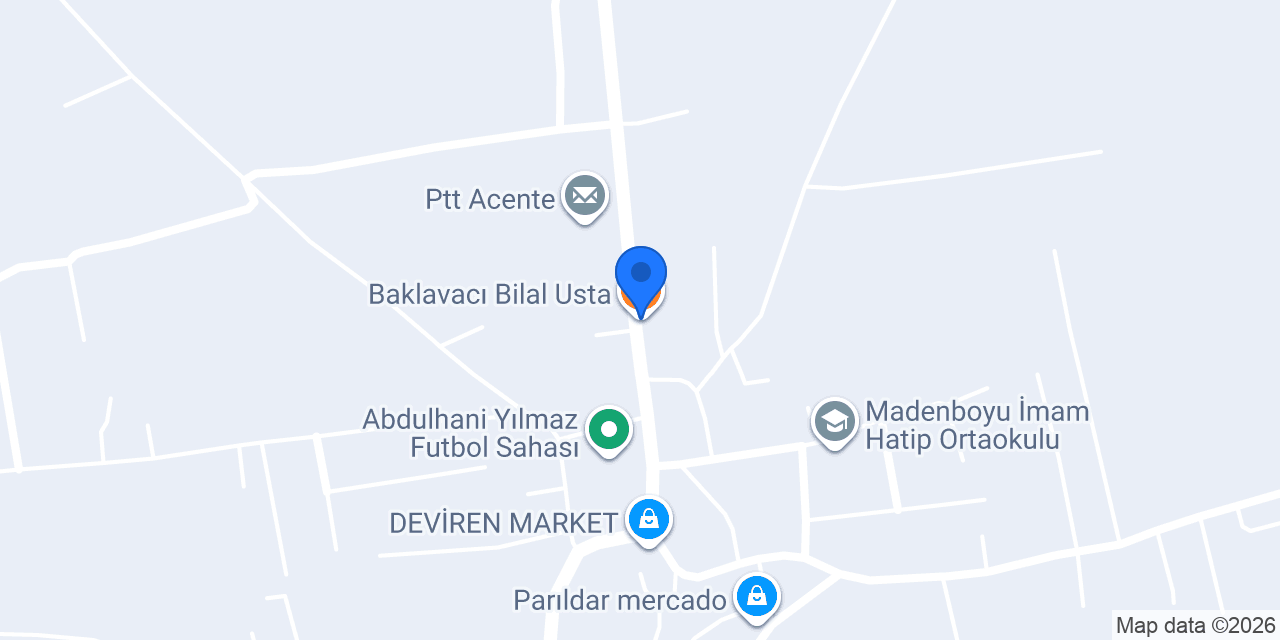 Baklavacı Bilal Usta konumu