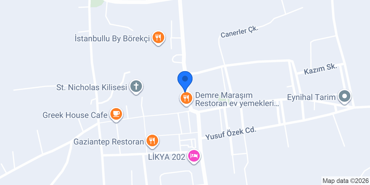 Çınar Home konumu