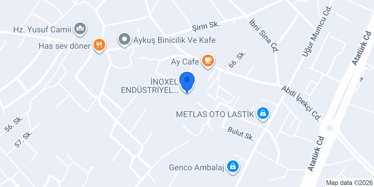 İNOXEL ENDÜSTRİYEL MUTFAK konumu
