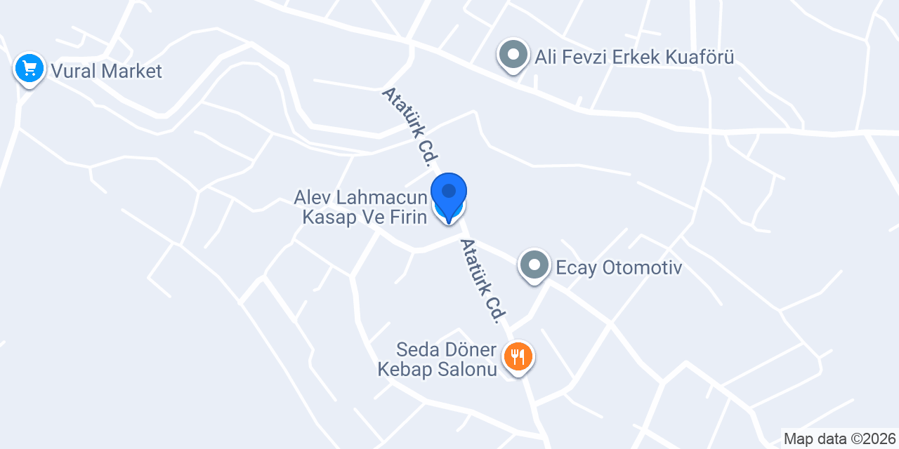 Alev Lahmacun Kasap Ve Firin konumu