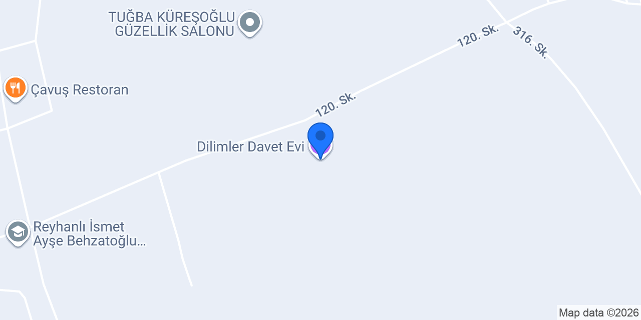 Dilimler Davet Evi konumu