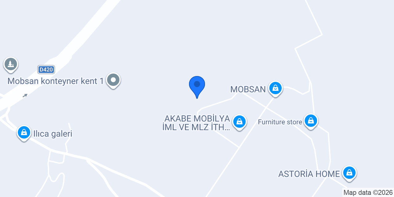 Açıkel Mobilya Aksesuar konumu