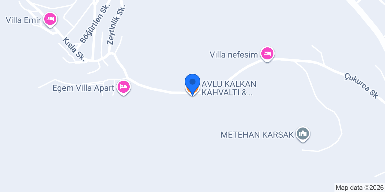 AVLU KALKAN KAHVALTI & RESTAURANT konumu