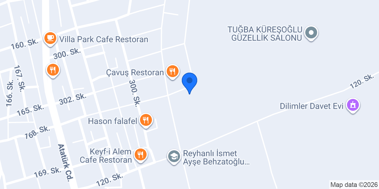 Reyhanlı Balkon Filesi konumu