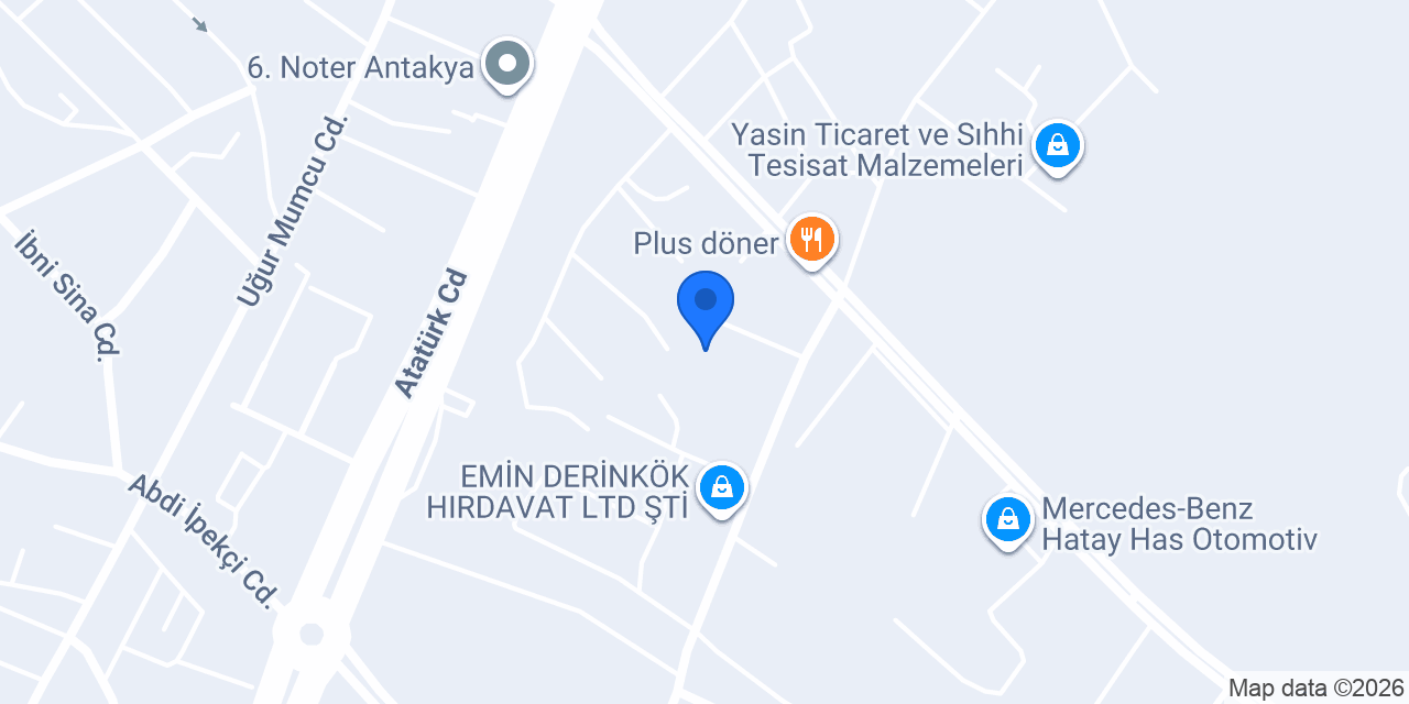 Antakya Branda Tente İmalatı konumu