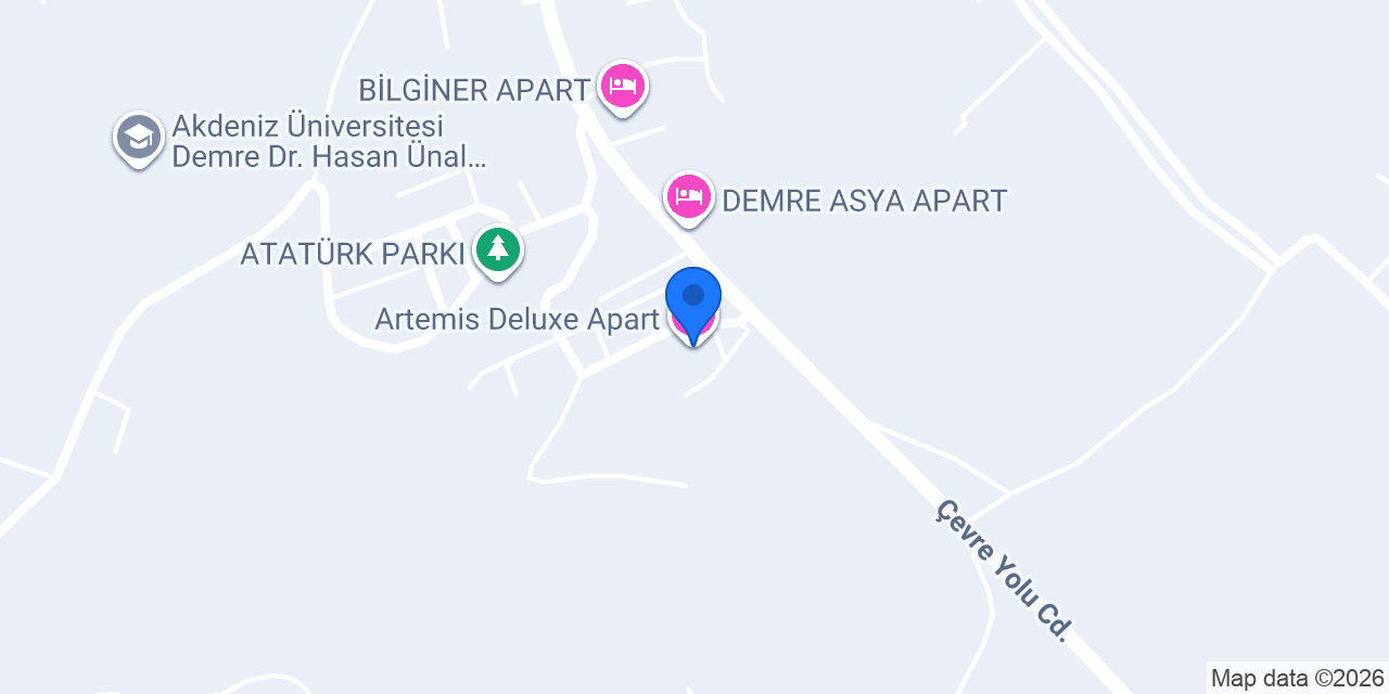 Artemis Deluxe Apart konumu
