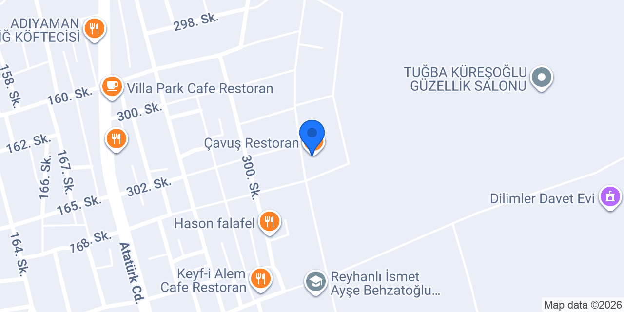 Çavuş Restoran konumu
