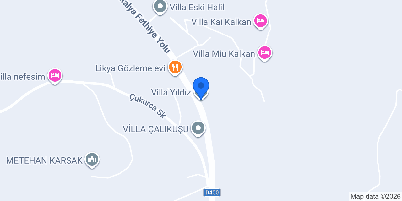 Villa Yıldız konumu