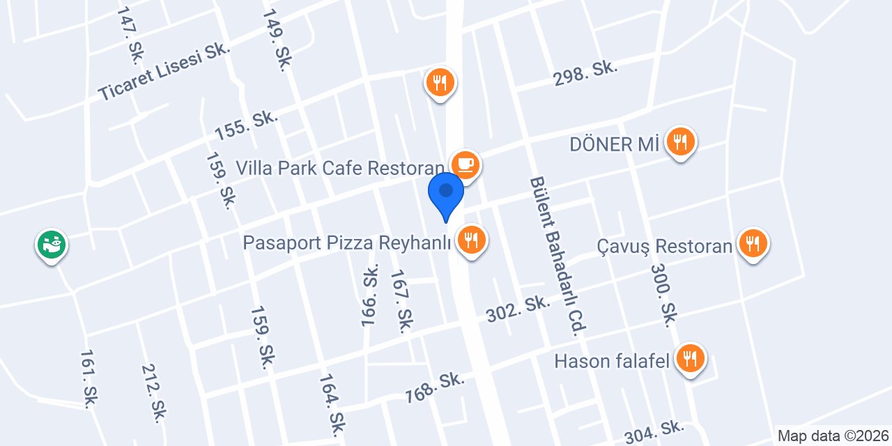 بيتزا و معجنات الطيبات الريحانية هاتاي AL TAYIBAT RESTAURANT konumu