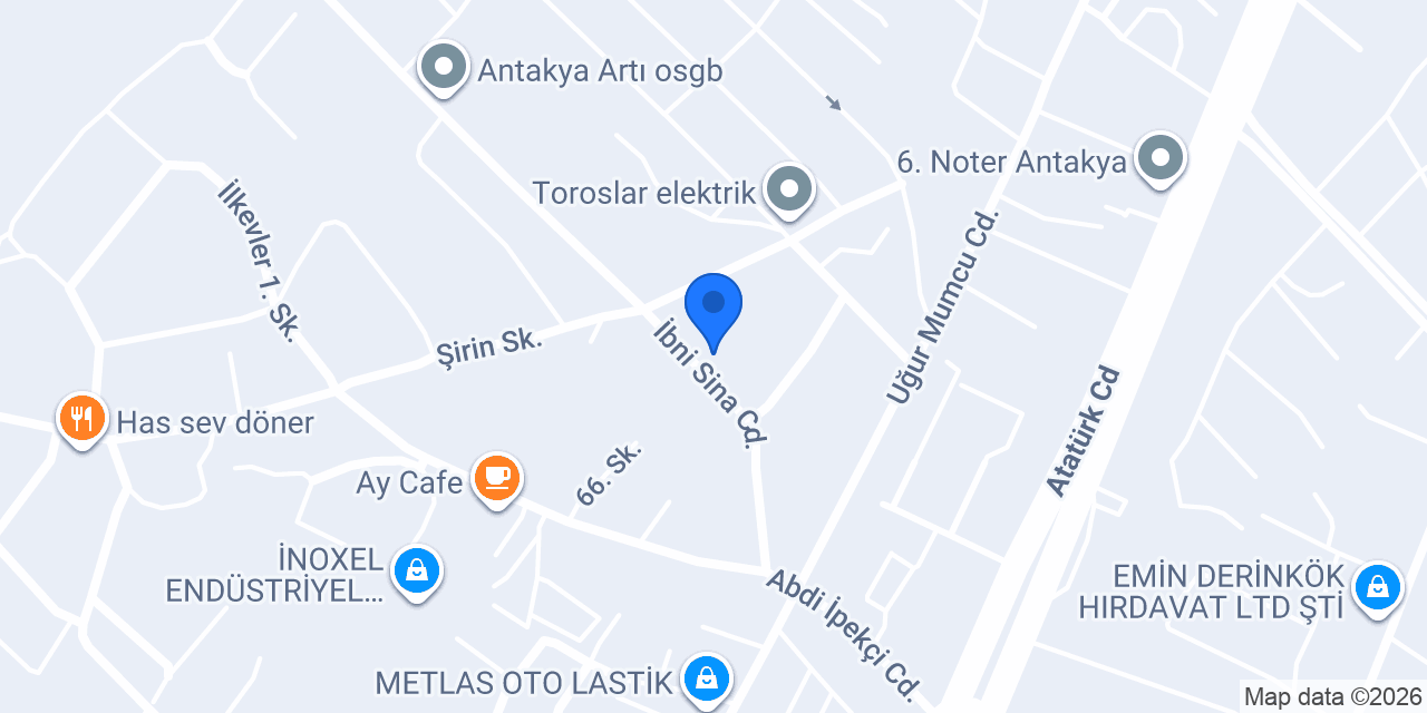 HATAY BKC VİNÇ konumu