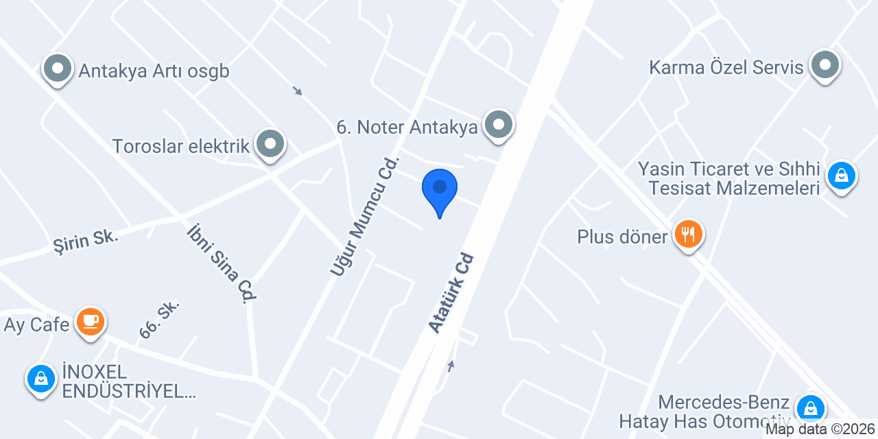 HATAY AUTO PARK konumu