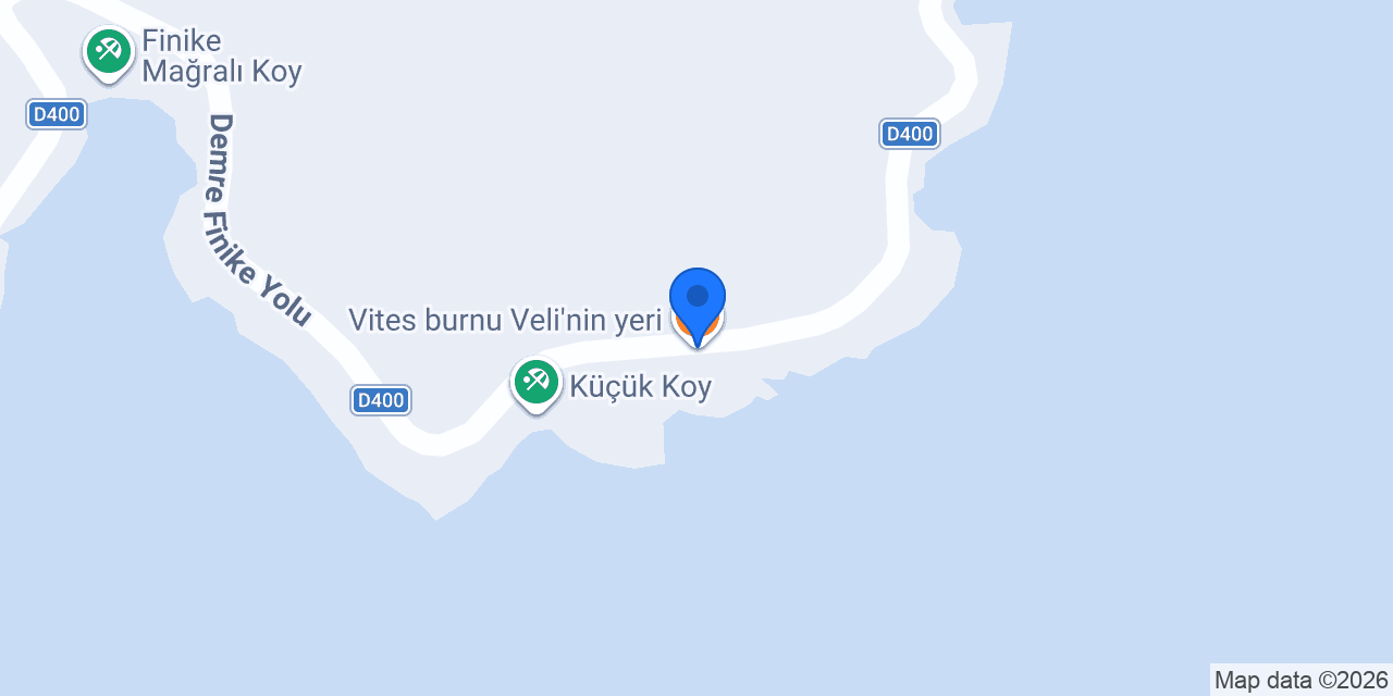 Vites burnu Veli'nin yeri konumu