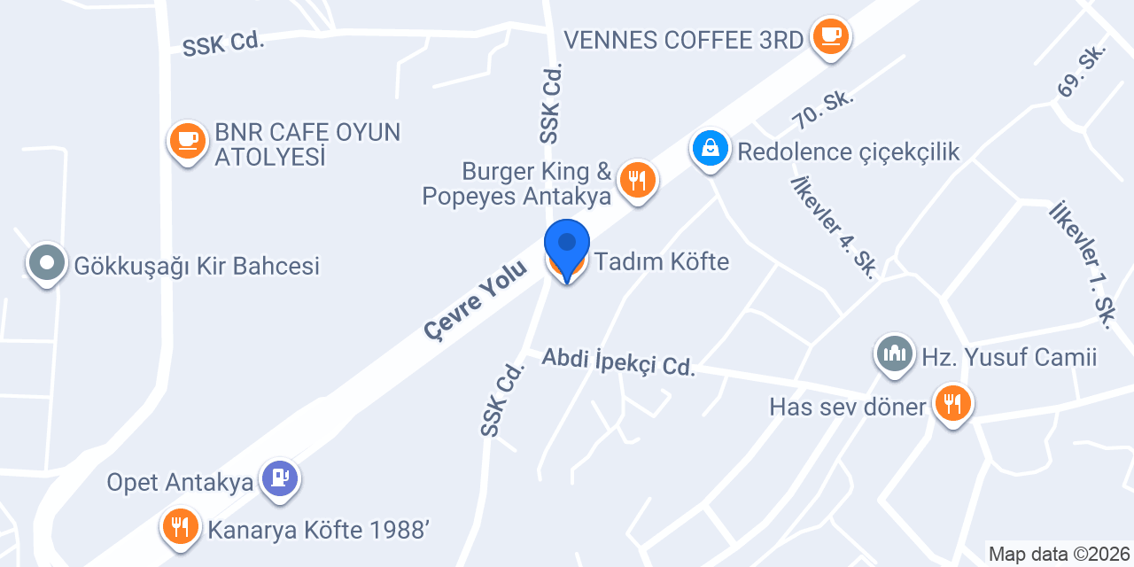 Tadım Köfte konumu