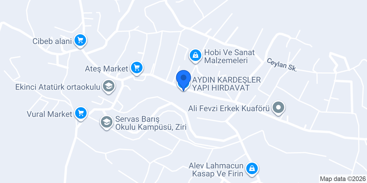 AYDIN KARDEŞLER YAPI HIRDAVAT konumu