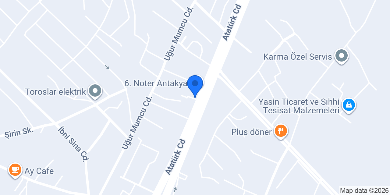 Europcar Hatay konumu