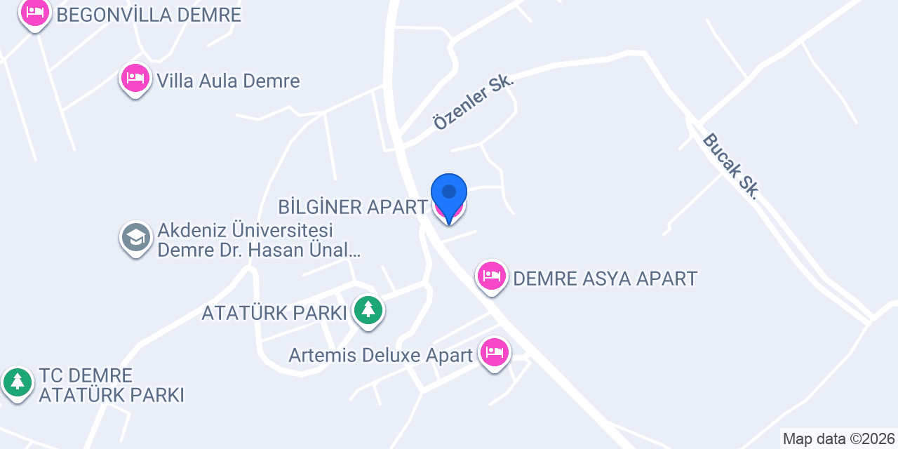 BİLGİNER APART konumu