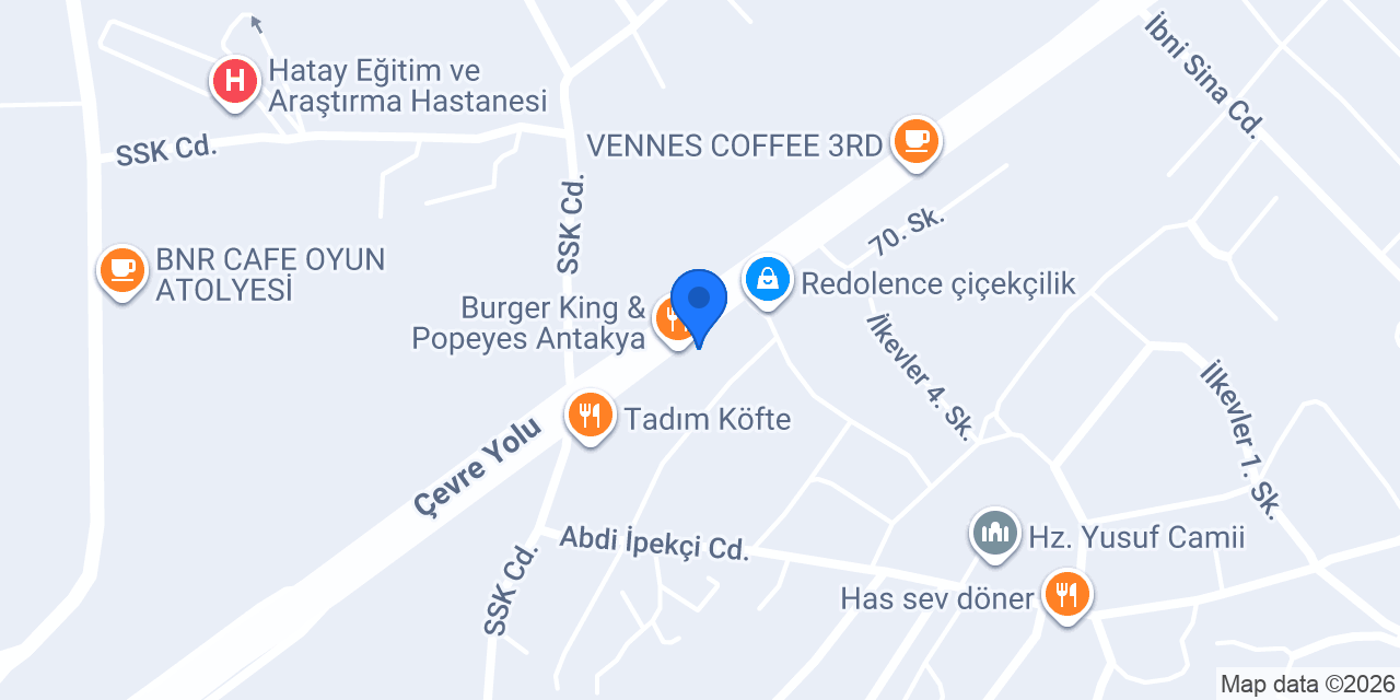 Antakya Fenomen Taksi konumu