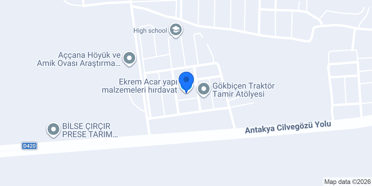 Ekrem Acar yapı malzemeleri hırdavat konumu