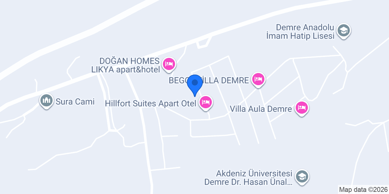 Villa Emiray Demre konumu