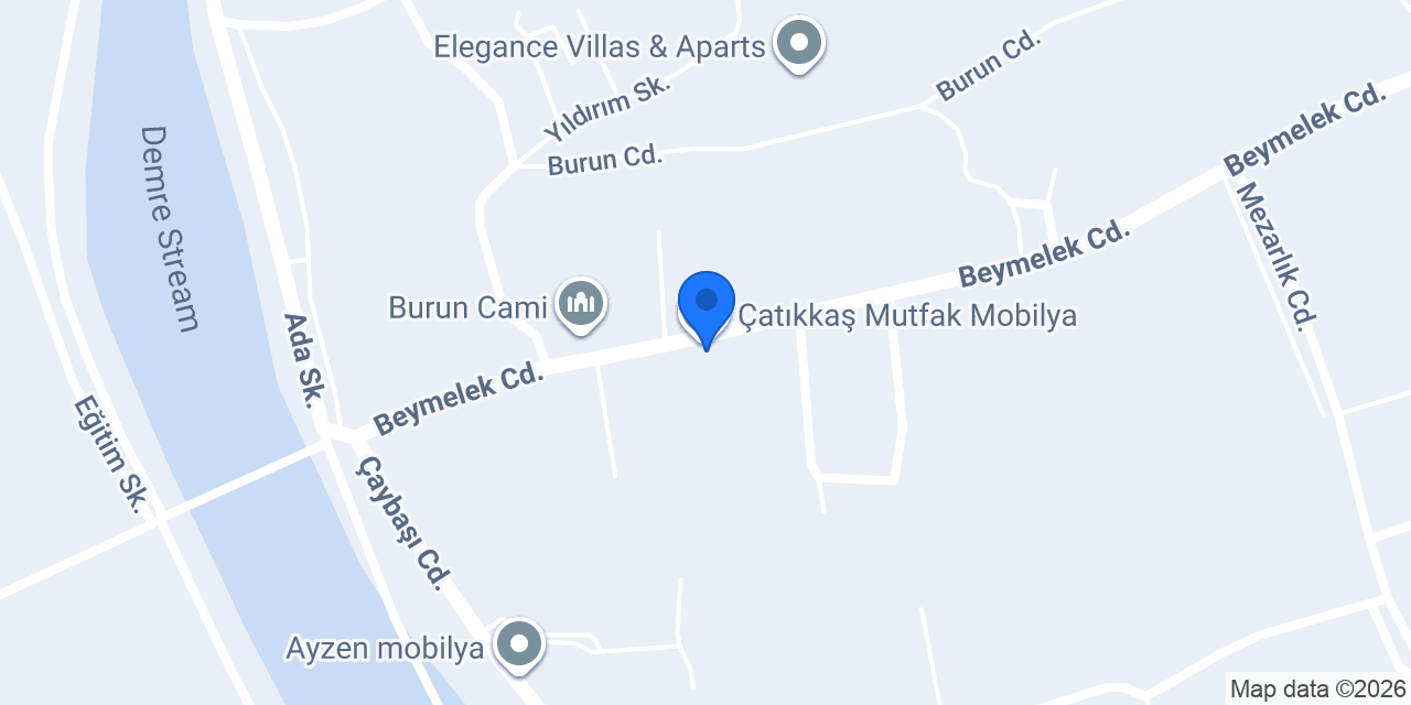 Çatıkkaş Mutfak Mobilya konumu