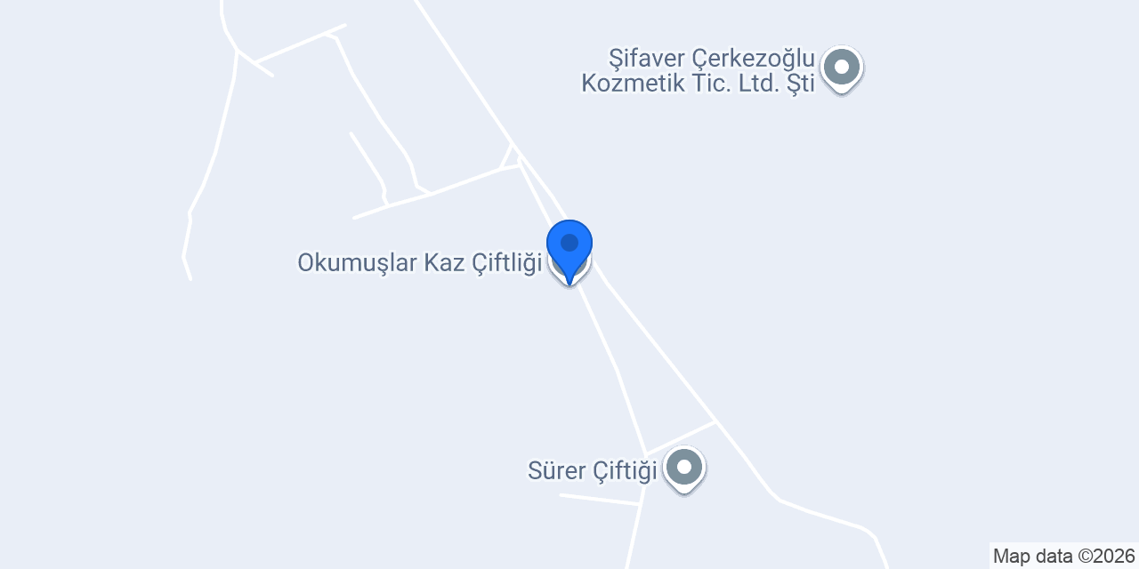 Okumuşlar Kaz Çiftliği konumu