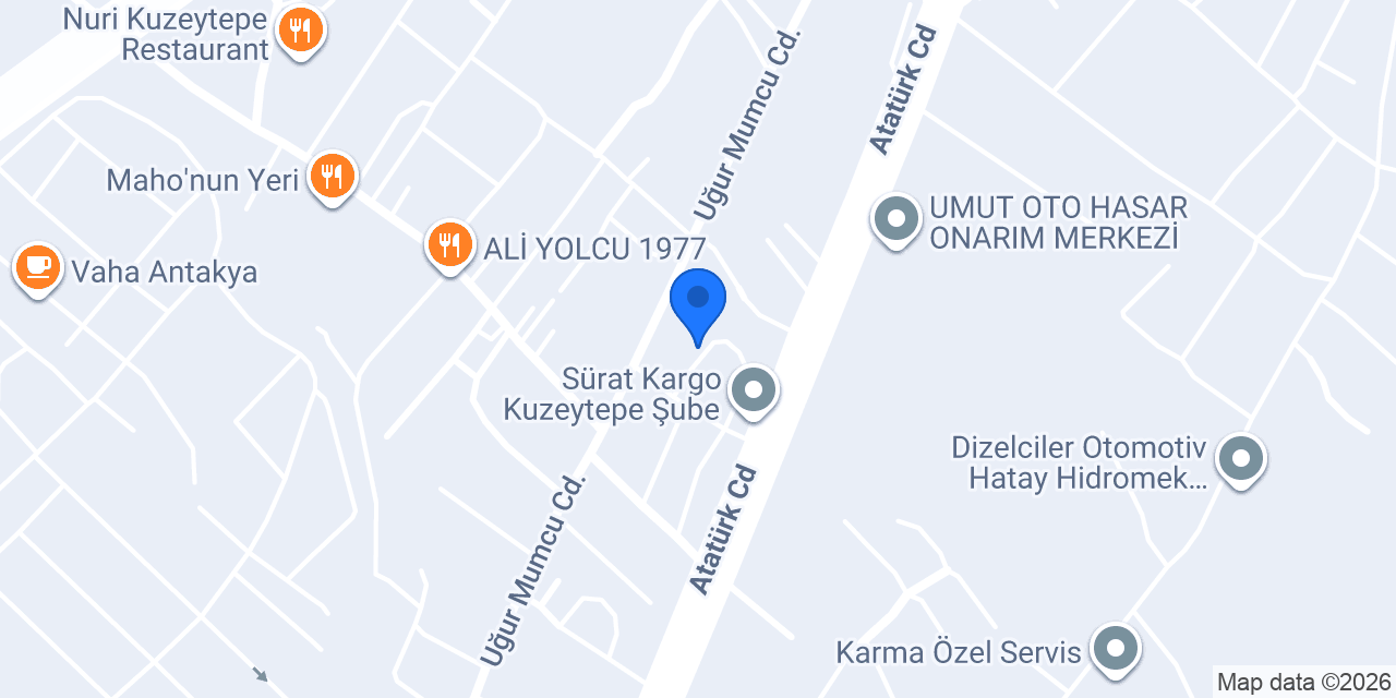 Albak Yedek Parça konumu