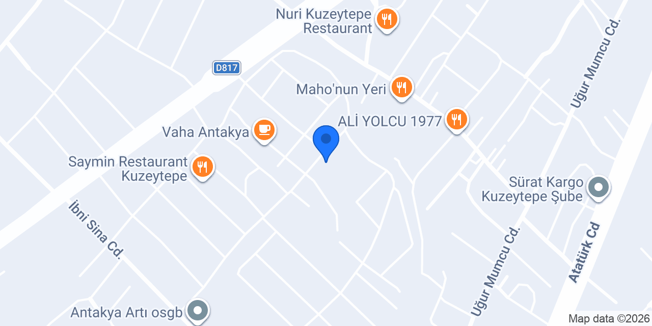 Hatay Apart Otel konumu