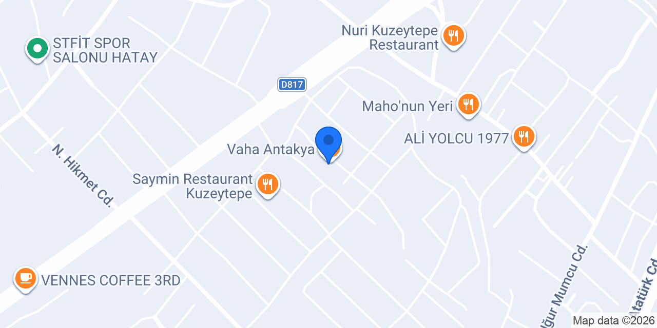 Vaha Antakya konumu